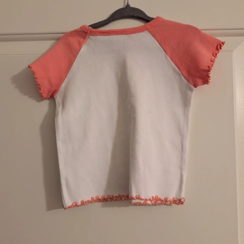 $ Y2K Vintage Surf Tee With Lettuce‎ Hem Edge Detail